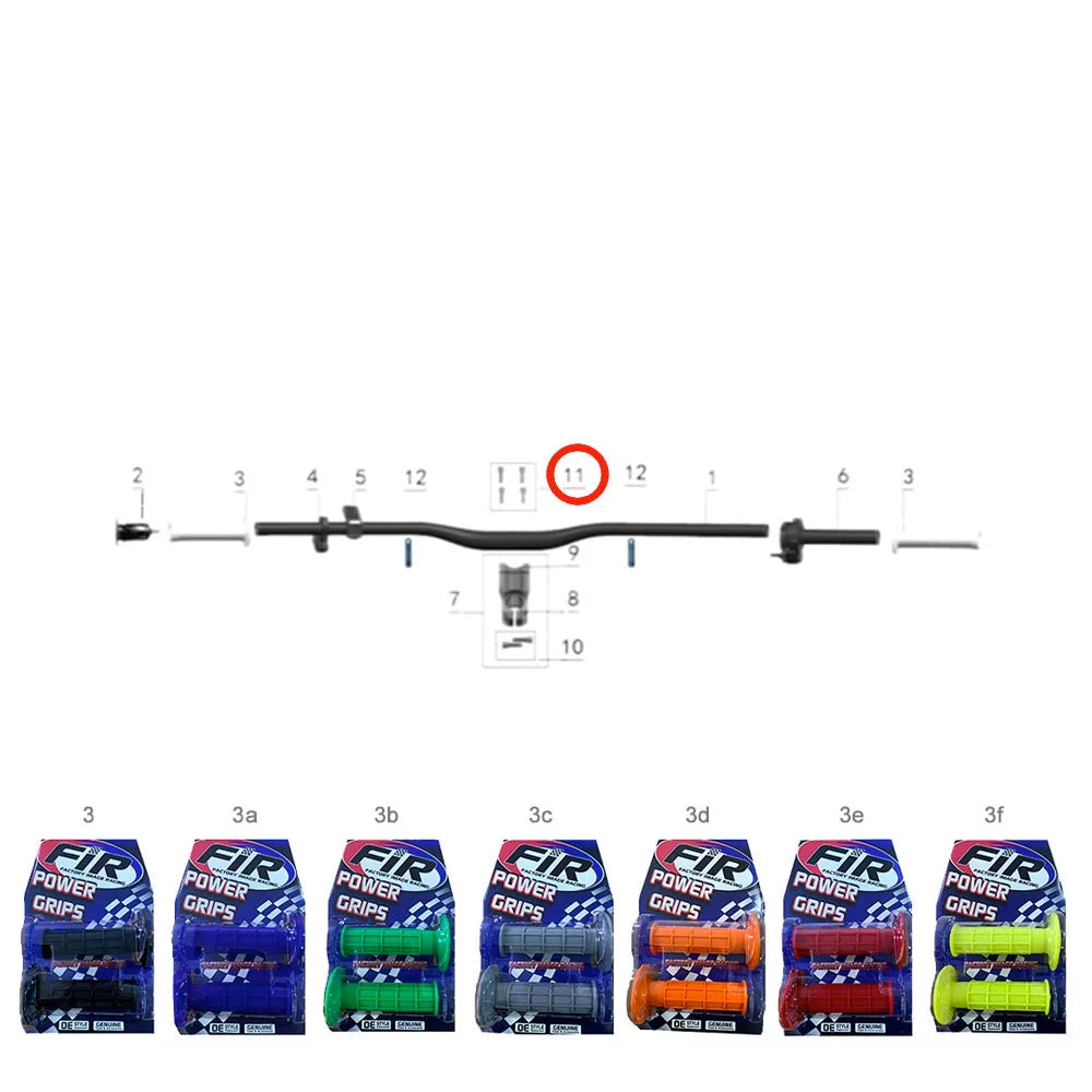 11. Screw (M6*20 w/washer) (1 Pc)