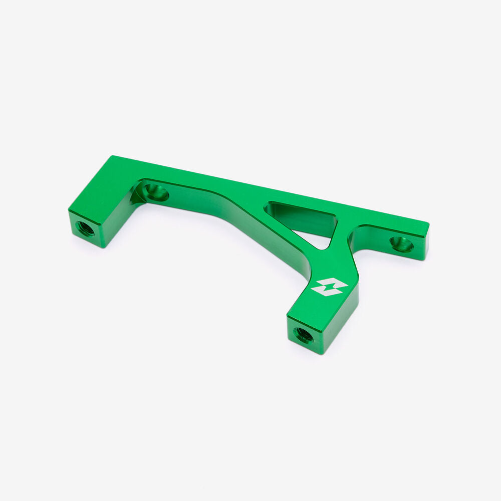 Full-E Charged Front Brake Caliper Bracket for 250mm Oversized Disc Green