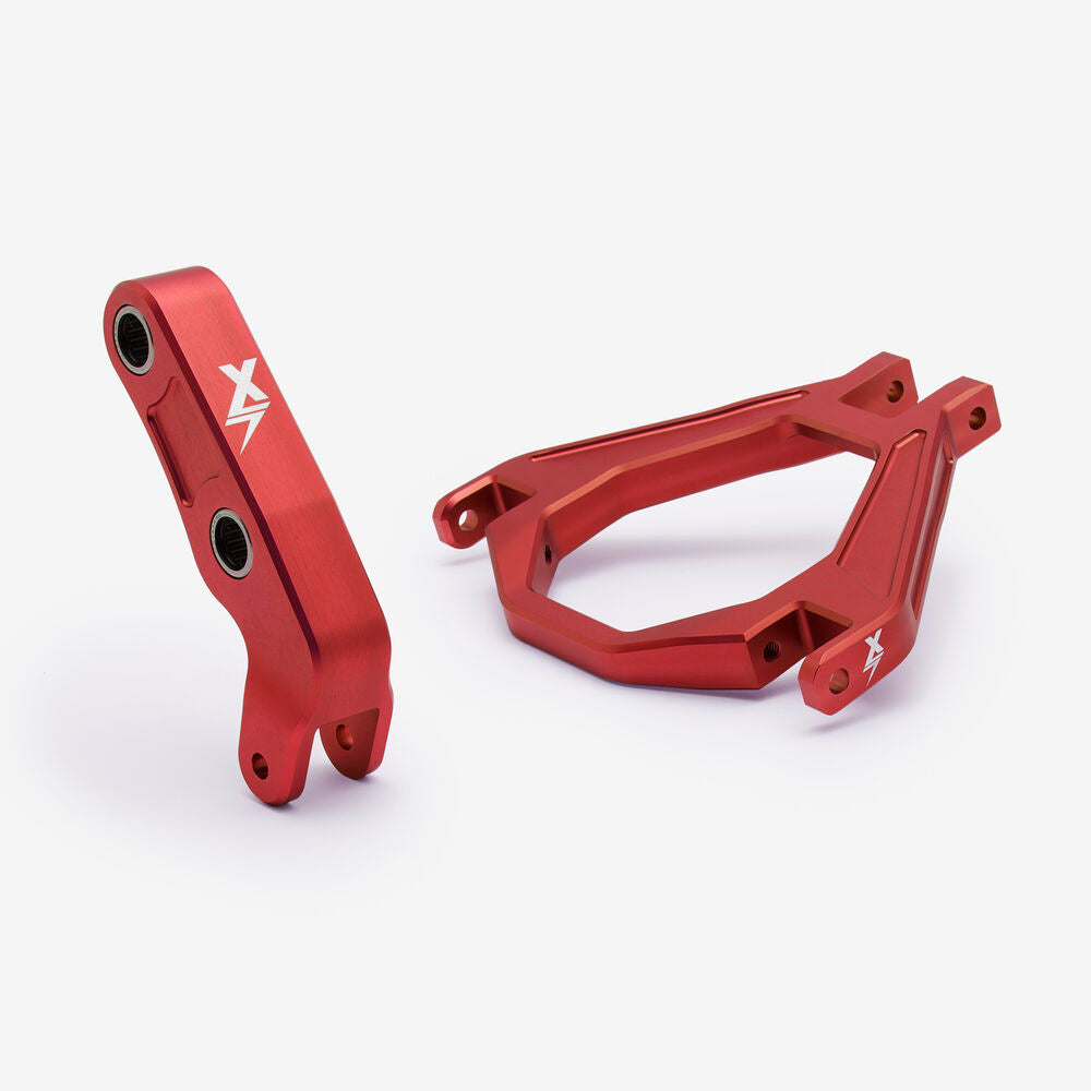 EBMX Rear Shock Linkage and Suspension Triangle for Light bee Red