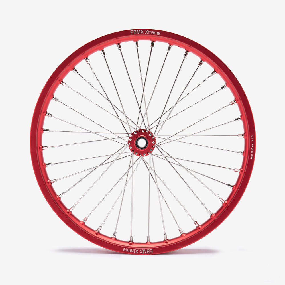 EBMX Front Alloy 7000 Series Wheels With SurRon Hub 21inch Red