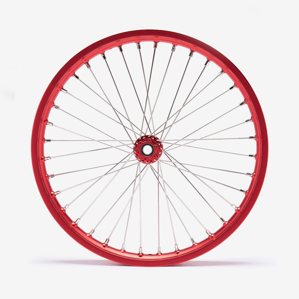 EBMX Front Alloy 7000 Series Wheels With SurRon Hub 21inch Red