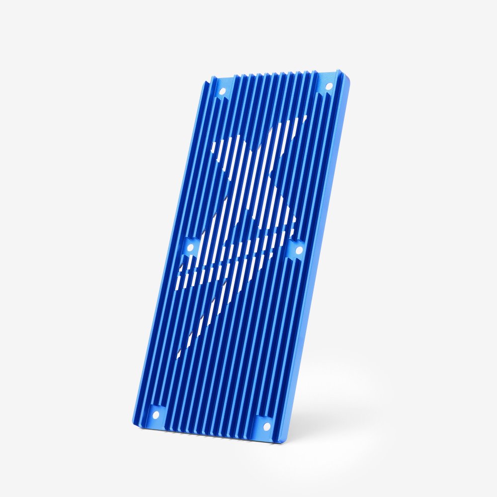 EBMX X-9000 Motor Controller Heat Sink Version 1 Blue