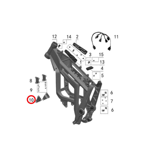 10. Controller Lower Holder (1 Pc)