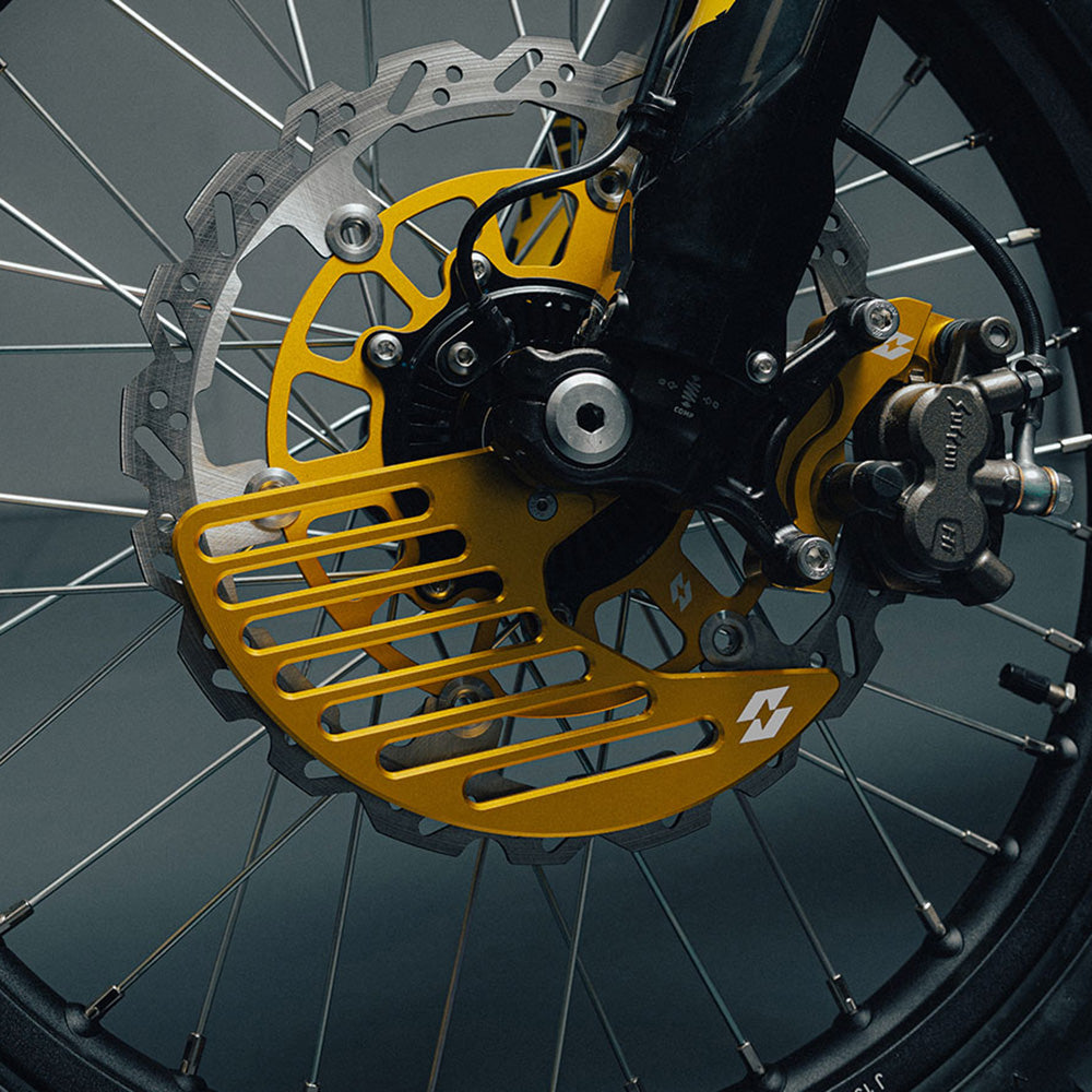 Full-E Charged Front Brake Disc Guard for Ultra Bee Gold