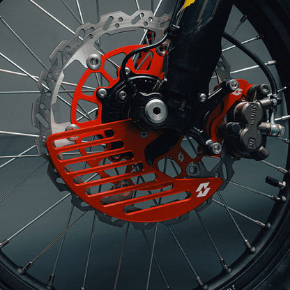 Full-E Charged Front Brake Disc Guard for Ultra Bee Red