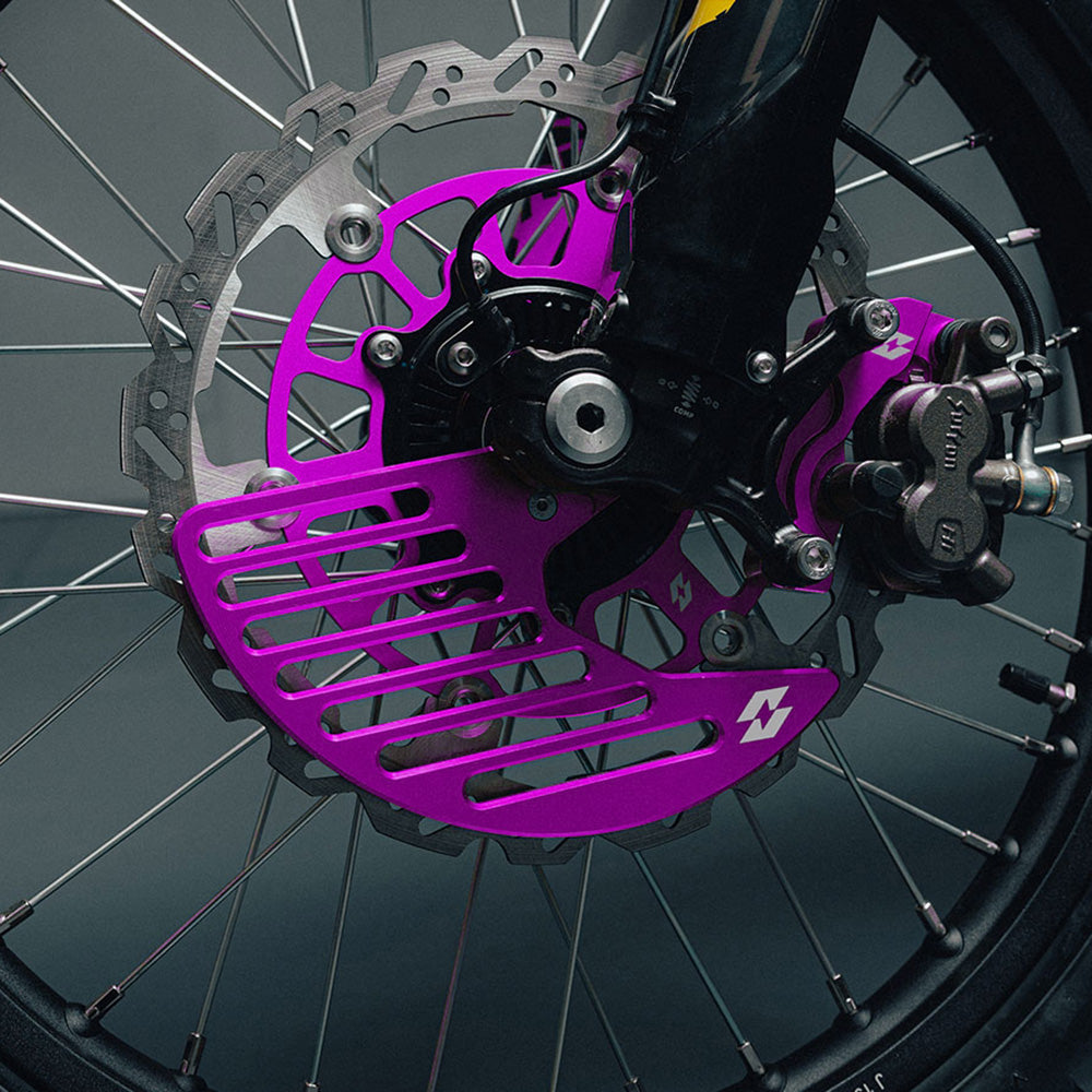 Full-E Charged Front Brake Disc Guard for Ultra Bee Purple