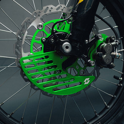 Full-E Charged Front Brake Disc Guard for Ultra Bee Green