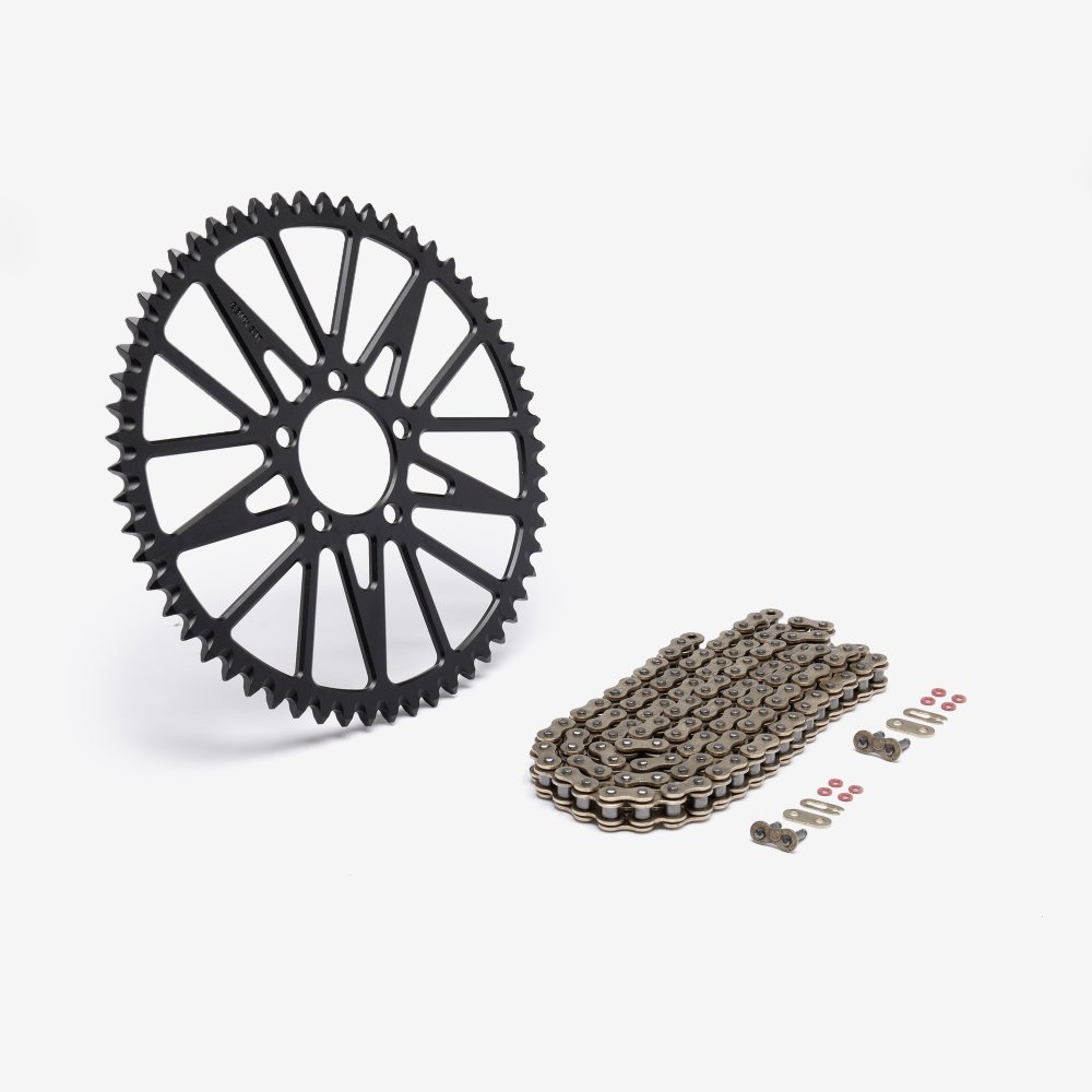 EBMX Black Premium Alloy Sprockets and Chain 428-56T