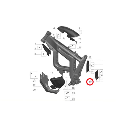 12. Battery Pack Rear Fender Lower Section