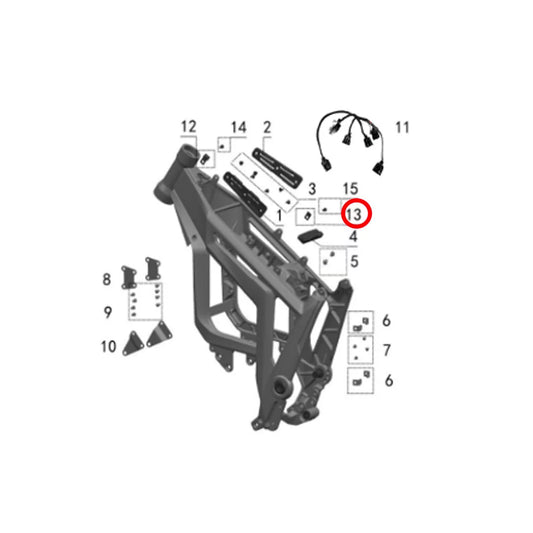 13. Main Harness Mounting Plate