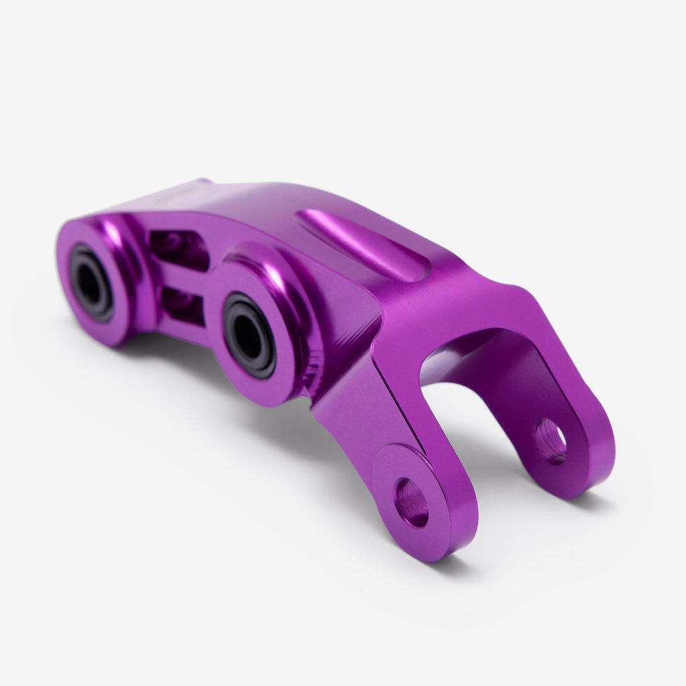 Full-E Charged Reinforced Suspension Linkage With Roller Bearings Purple