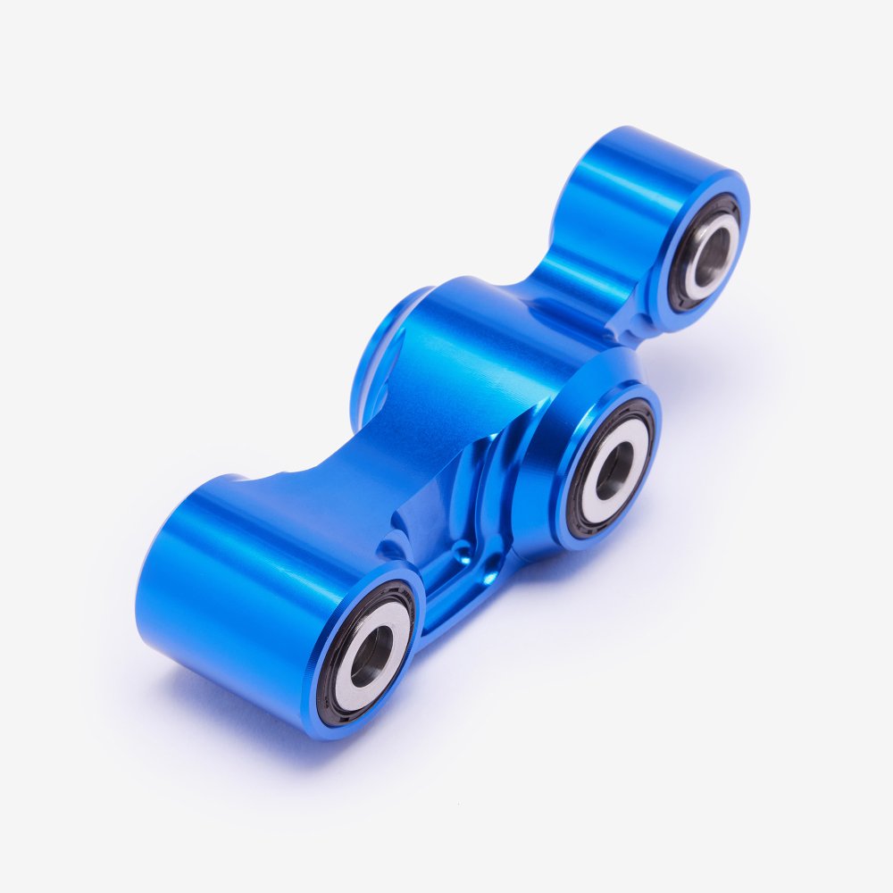 Full-E Charged Reinforced Suspension Linkage for Ultra Bee with Roller Bearing Blue