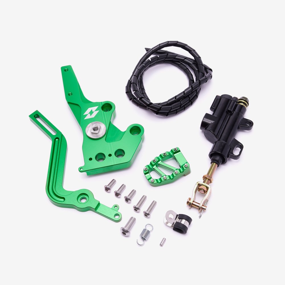 Full-E Charged Rear Hydraulic Foot Brake Green