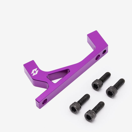 Full-E Charged Front Brake Caliper Bracket for KKE / Fastace 250mm Oversize Brake Disc Purple