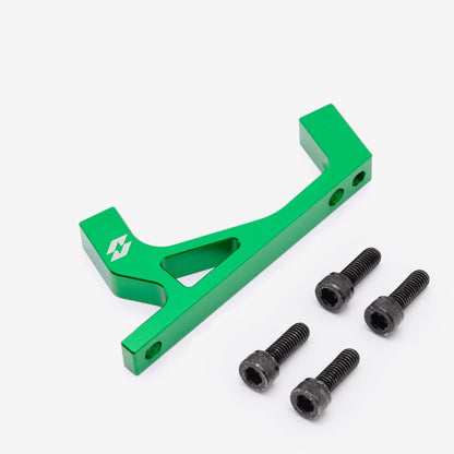 Full-E Charged Front Brake Caliper Bracket for KKE / Fastace 250mm Oversize Brake Disc Green