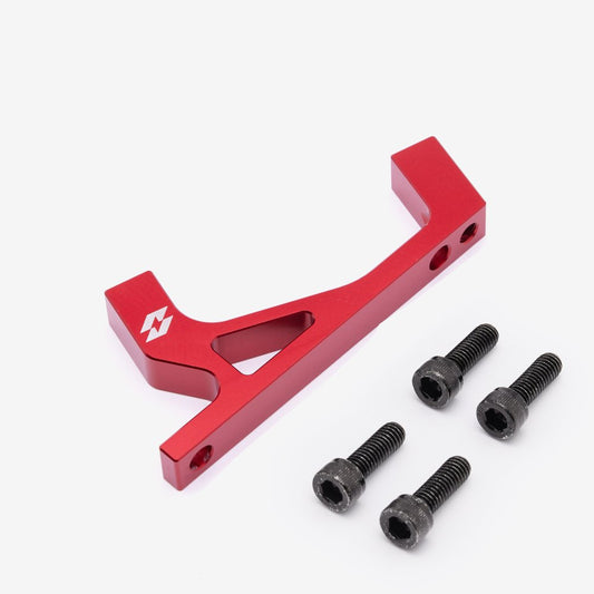 Full-E Charged Front Brake Caliper Bracket for KKE / Fastace 250mm Oversize Brake Disc Red