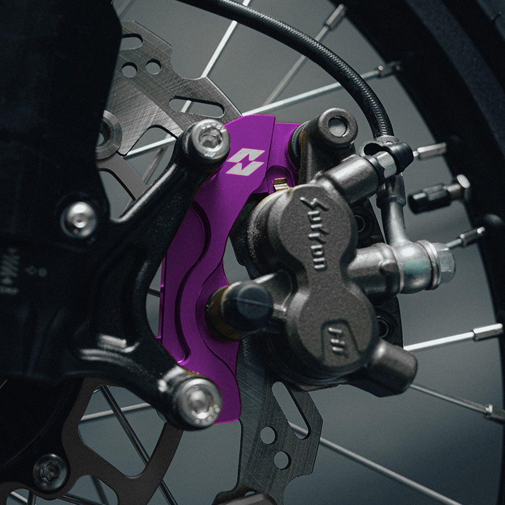 Full-E Charged Front Brake Caliper Bracket for Ultra Bee 270mm Oversize Brake Disc Purple