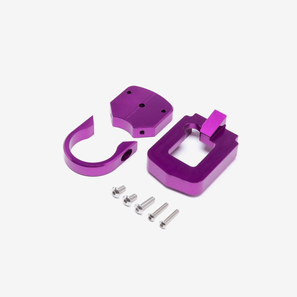 Full-E Charged Speedo Relocation Bracket Purple