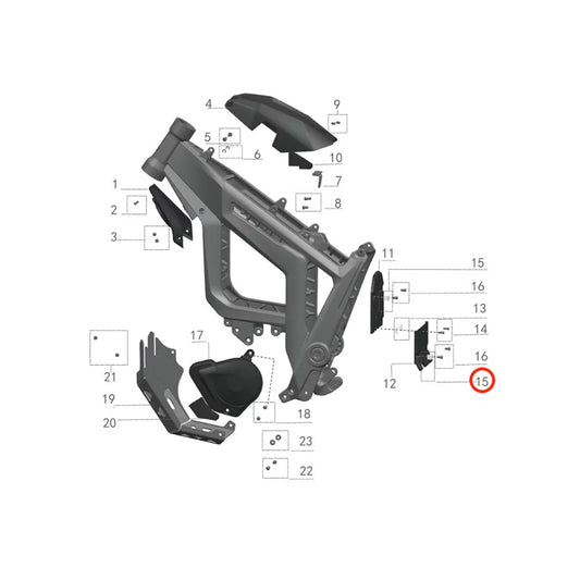 15. Gas Vent Clip (1 Pc)