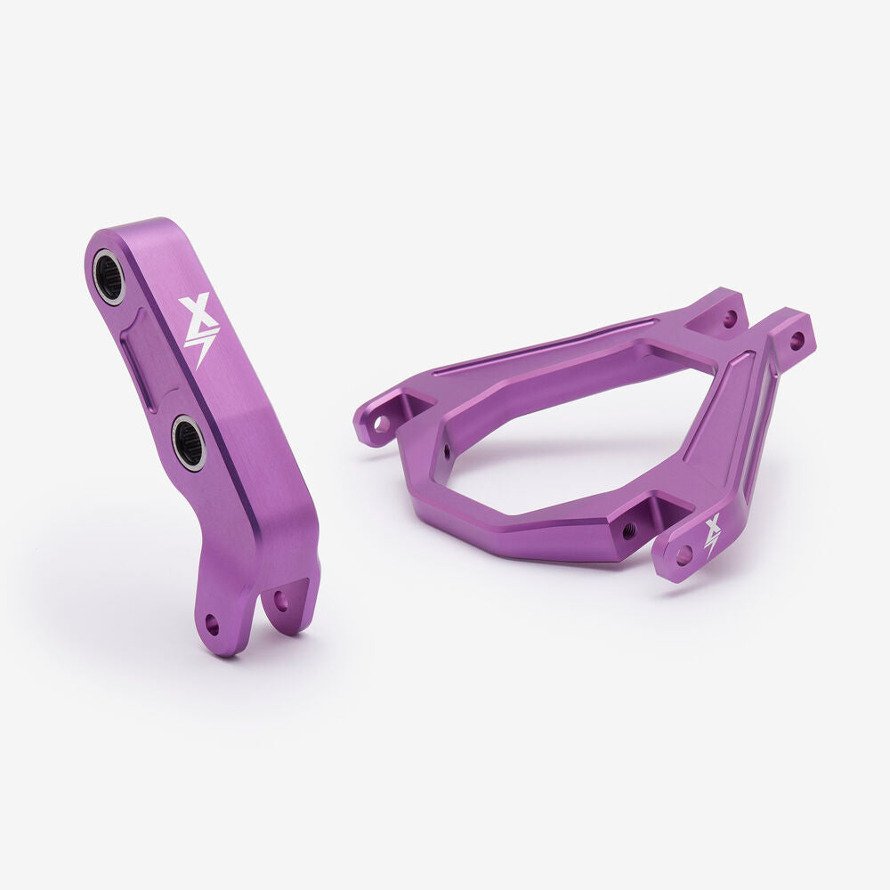 EBMX Rear Shock Linkage And Suspension Triangle for Light_bee Purple