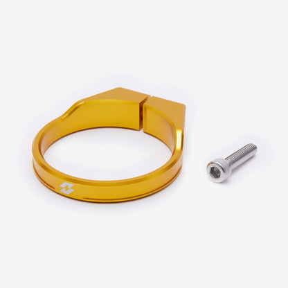 Full-E Charged Steering Tube Riser Reinforcing Clamp Gold