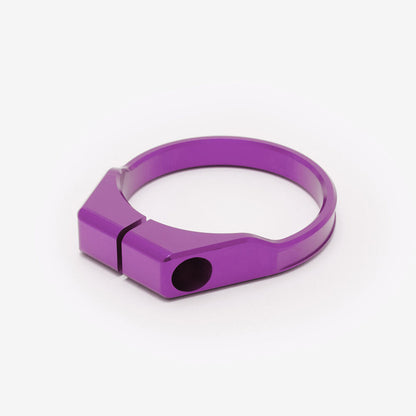 Full-E Charged Steering Tube Riser Reinforcing Clamp Purple