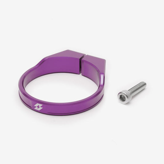 Full-E Charged Steering Tube Riser Reinforcing Clamp Purple