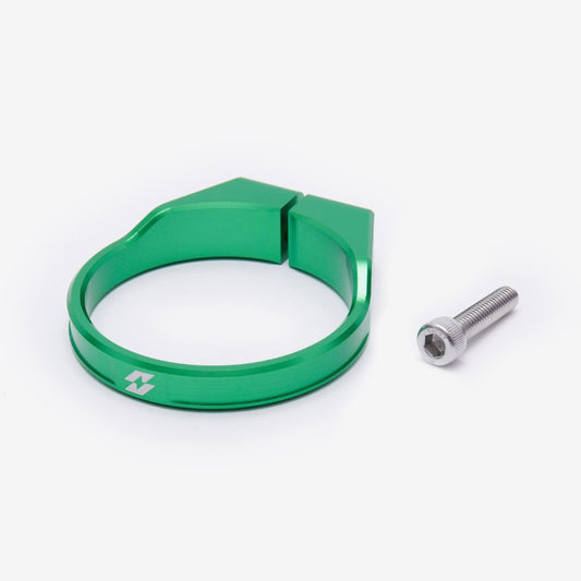 Full-E Charged Steering Tube Riser Reinforcing Clamp Green