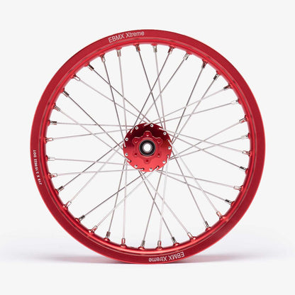 EBMX Rear Alloy 7000 Series Wheels 18inch Red