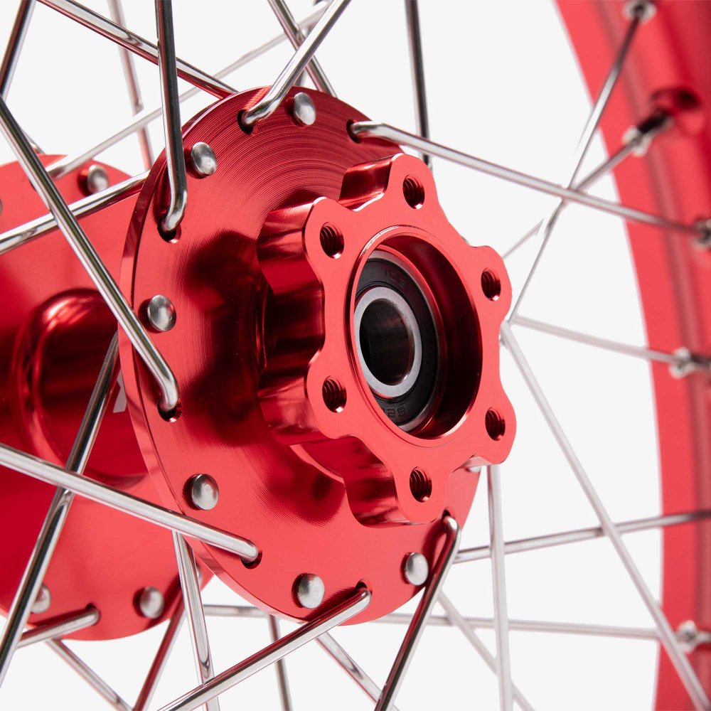 EBMX Rear Alloy 7000 Series Wheels 18inch Red