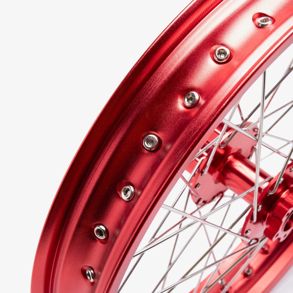 EBMX Rear Alloy 7000 Series Wheels 18inch Red