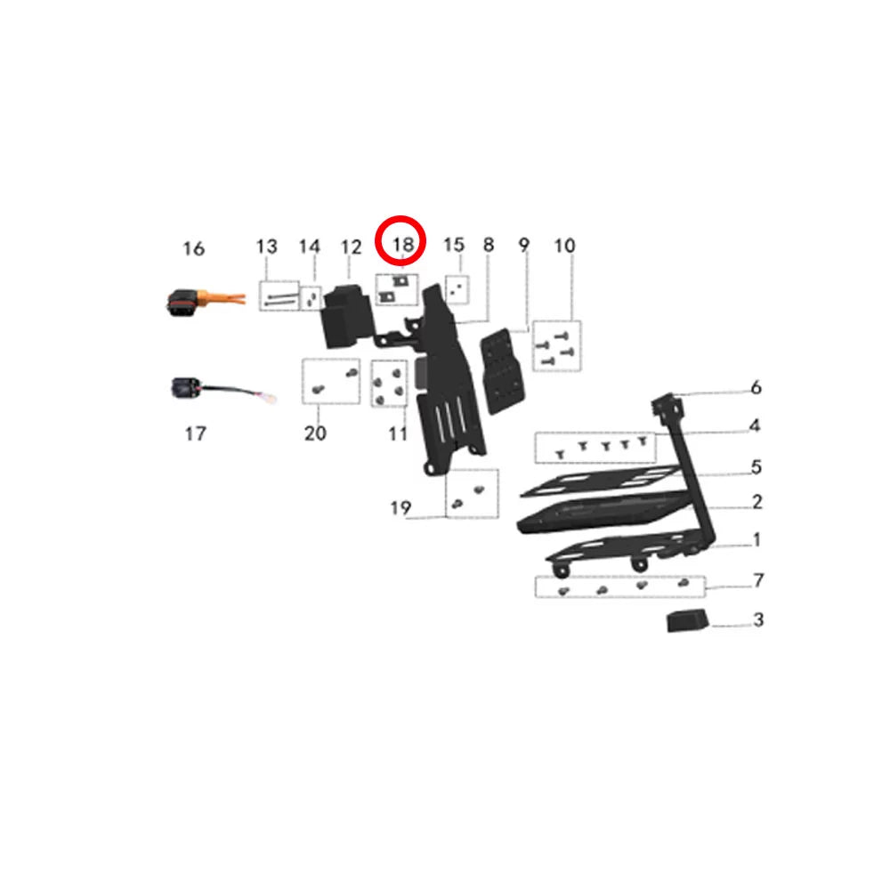 18. Clamp Plate (M6) (1 Pc)