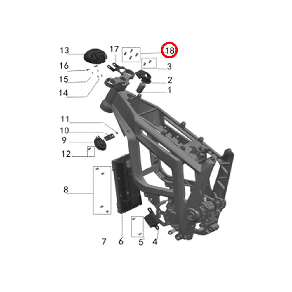 18. Screw (M6*14) (1 Pc)