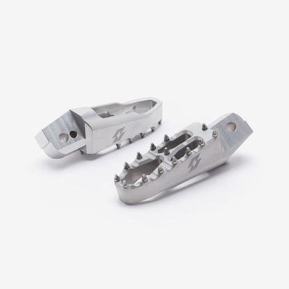 Full-E Charged Pillion Footpeg Set Silver