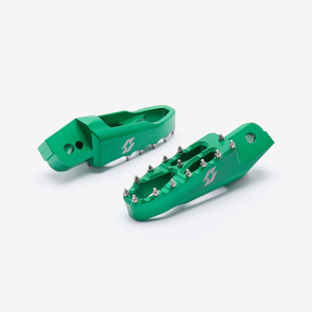 Full-E Charged Pillion Footpeg Set Green