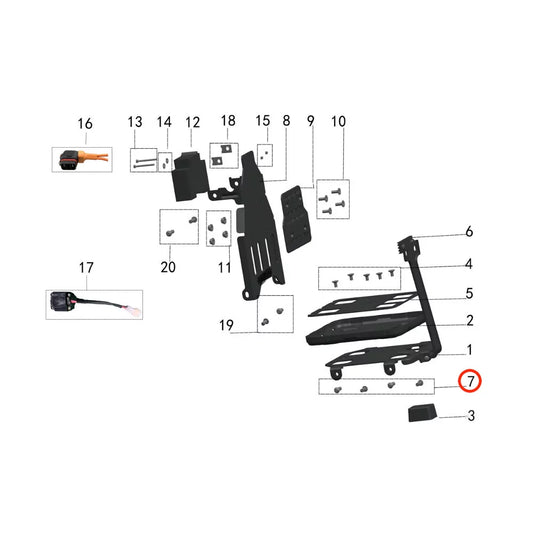 7. Screw (M6*14) (1 Pc)