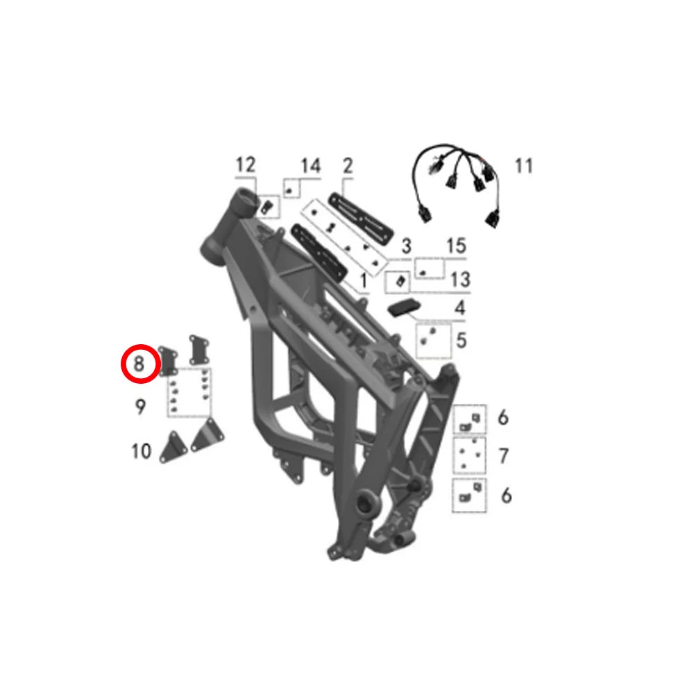 8. Controller Upper Left & Right Holder (1 Pc)