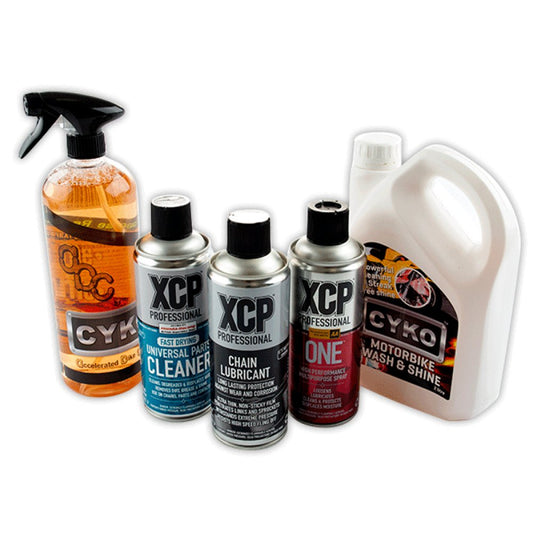 Mega Motorcycle Cleaning & Maintenance Kit